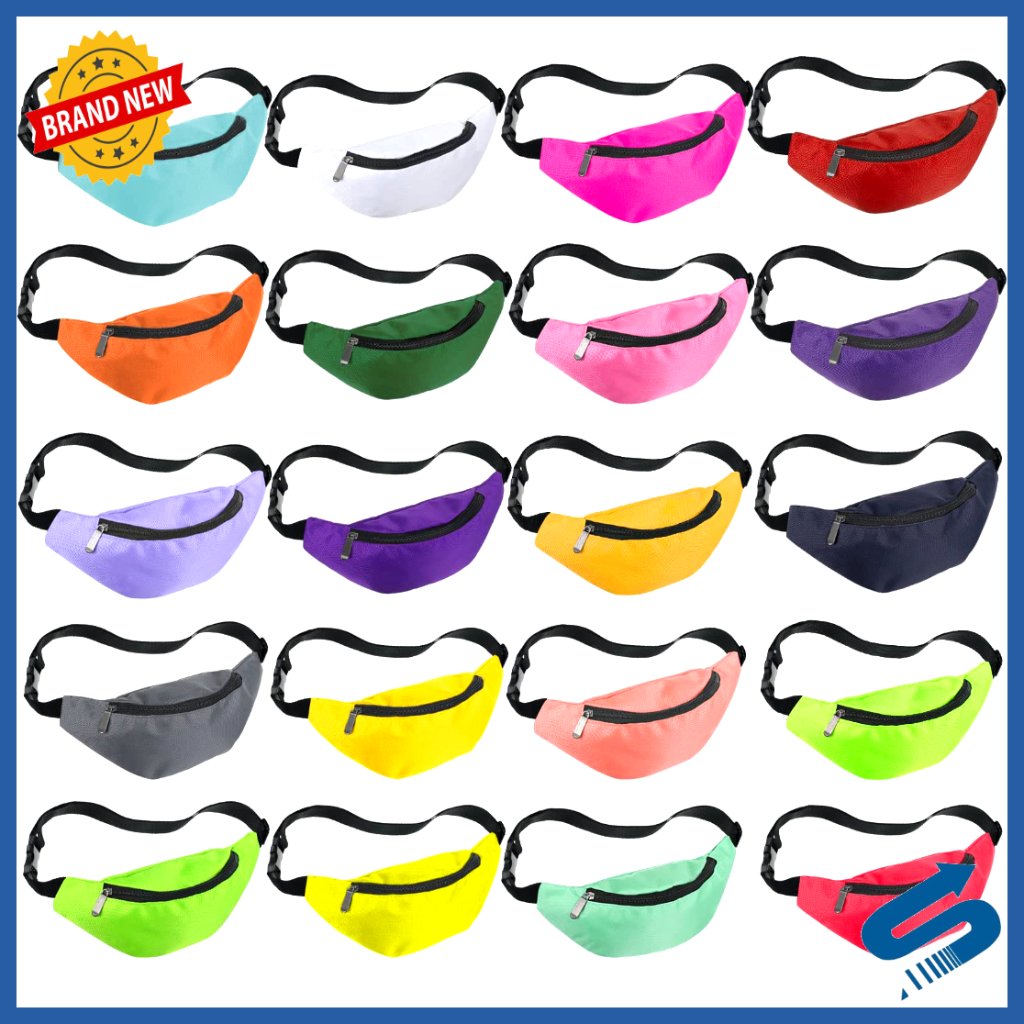 20-Pack Adjustable Waist Bags Oxford Cloth For Travel Workout Running